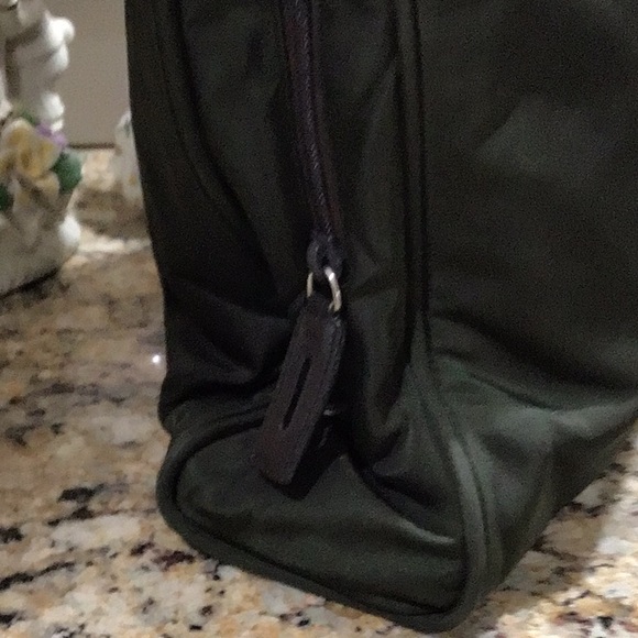 Prada Green Nylon Tote Handbag Bag - Picture 4 of 10